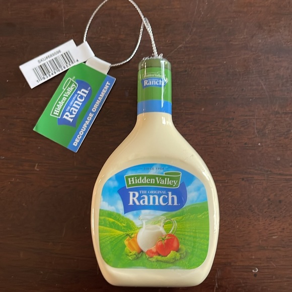 NWT Hidden Valley Ranch Dressing Decoupage Christmas Tree Ornament - Picture 4 of 4